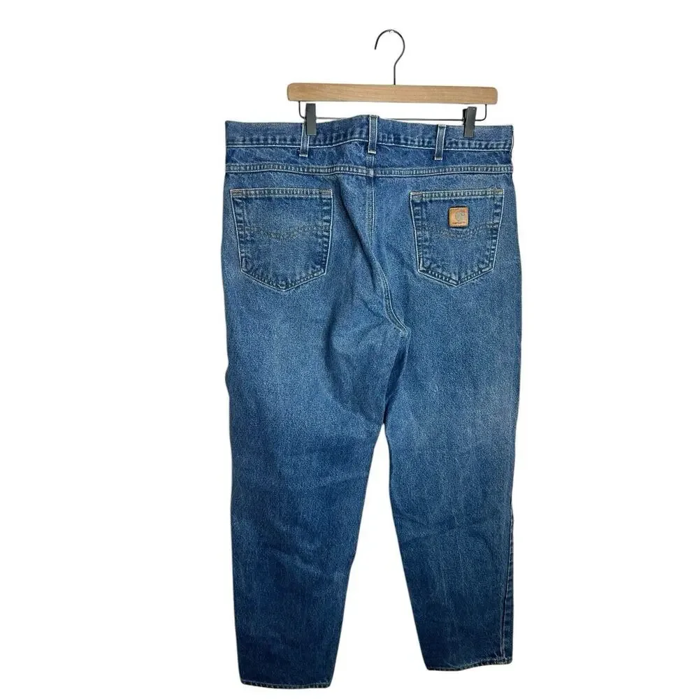 Carhartt Denim Jeans B17 DST Men's 40x34‎ Relaxed Fit Workwear Baggy